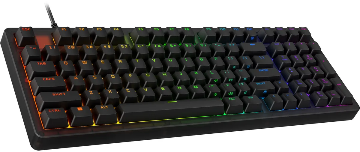 Клавіатура HyperX механічна дротова 1800 чорна RGB