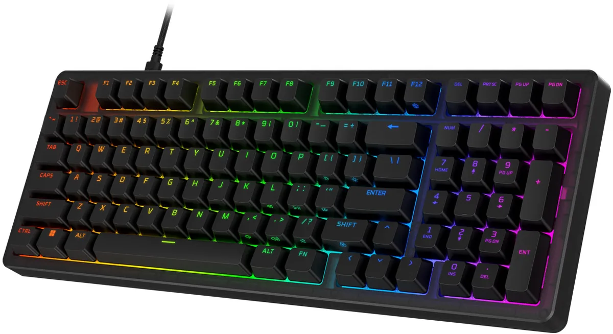Клавіатура HyperX механічна дротова 1800 чорна RGB