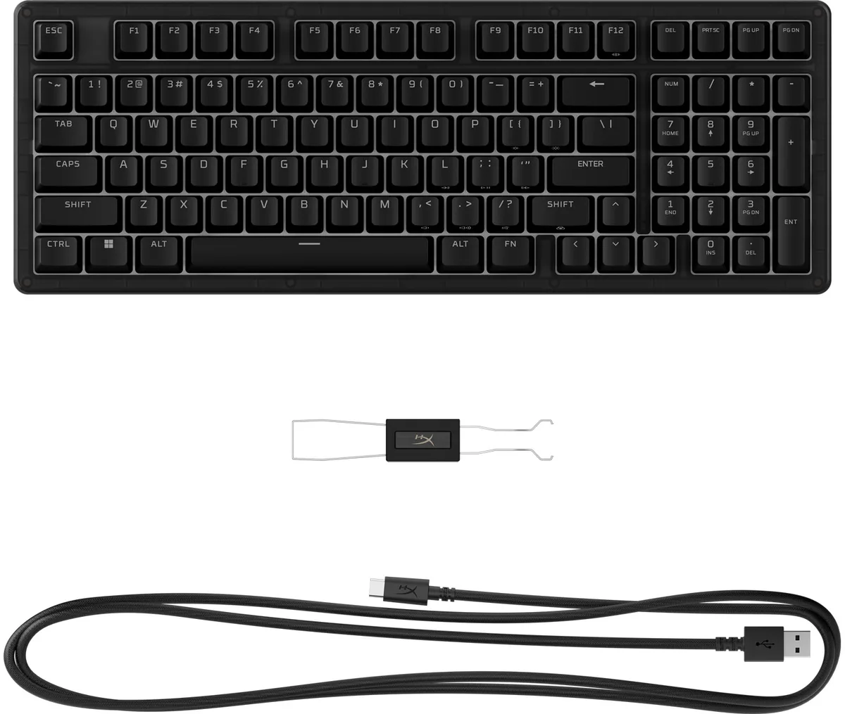 Клавіатура HyperX механічна дротова 1800 чорна RGB