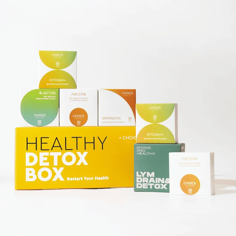 Choice Комплексний набір HEALTHY DETOX BOX для глибокого очищення та підтримки здоров’я Чойс