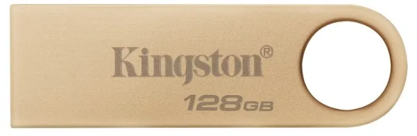 Флешка Kingston метал 128 ГБ USB 3.2 Gold