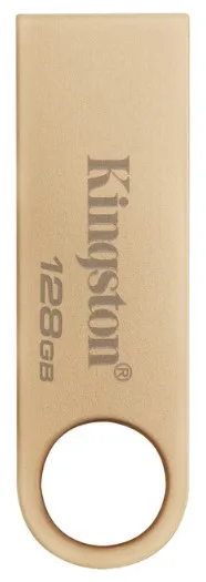 Флешка Kingston метал 128 ГБ USB 3.2 Gold