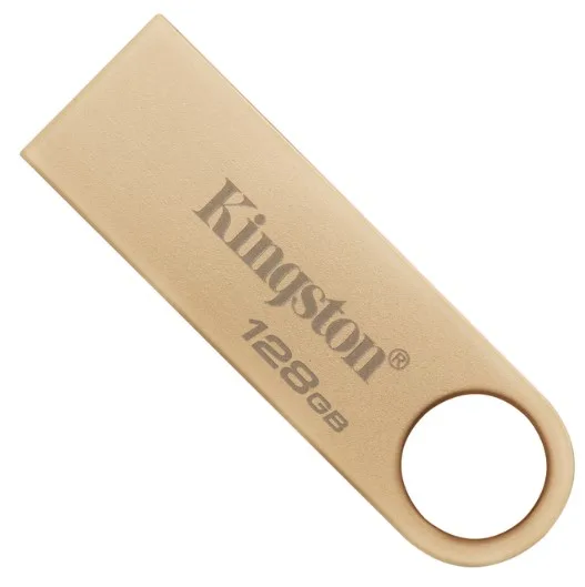 Флешка Kingston метал 128 ГБ USB 3.2 Gold