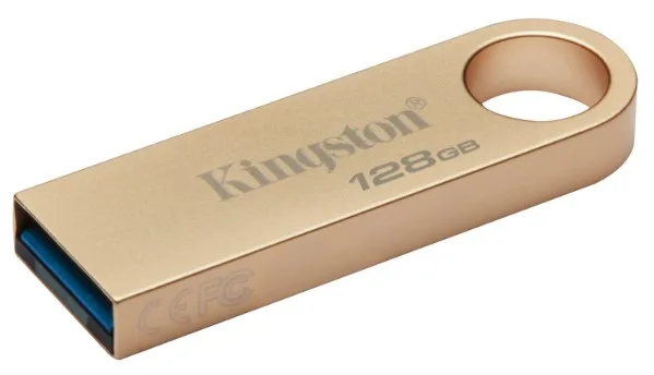 Флешка Kingston метал 128 ГБ USB 3.2 Gold