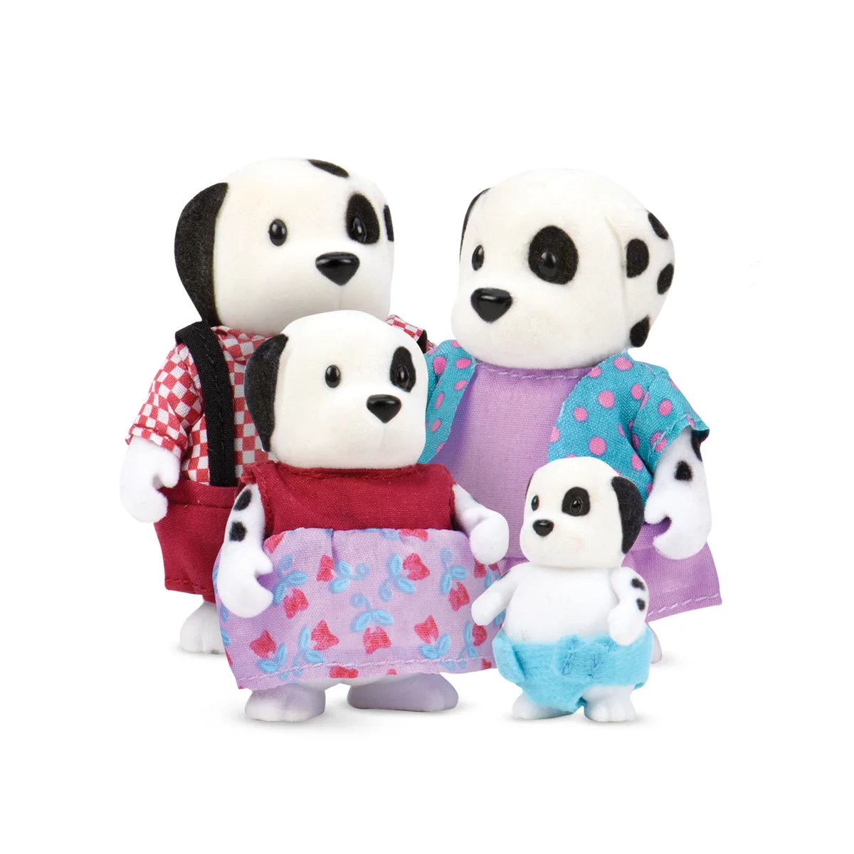 Набор фигурок Li'l Woodzeez Семья Собак 4ед, книга EN