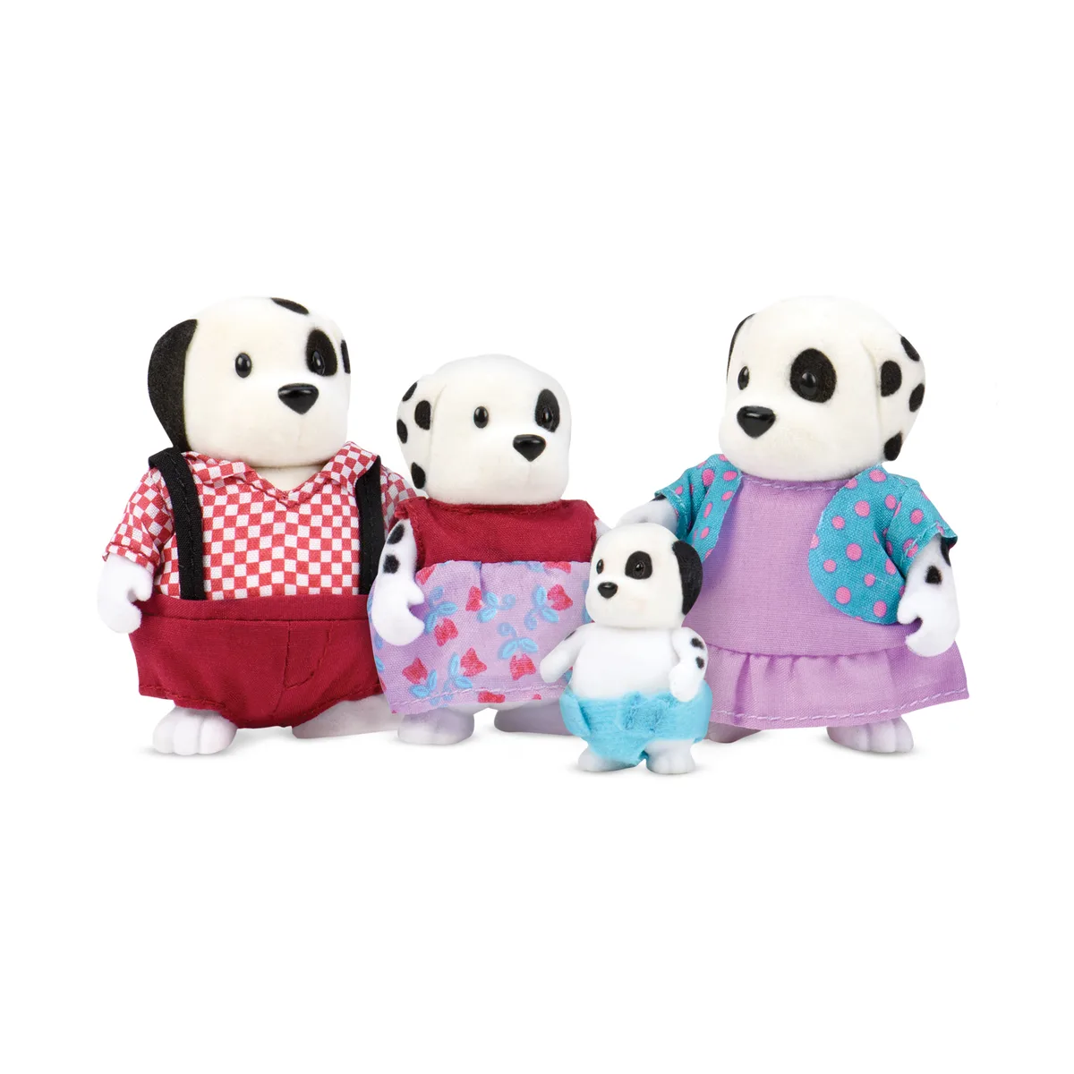 Набор фигурок Li'l Woodzeez Семья Собак 4ед, книга EN