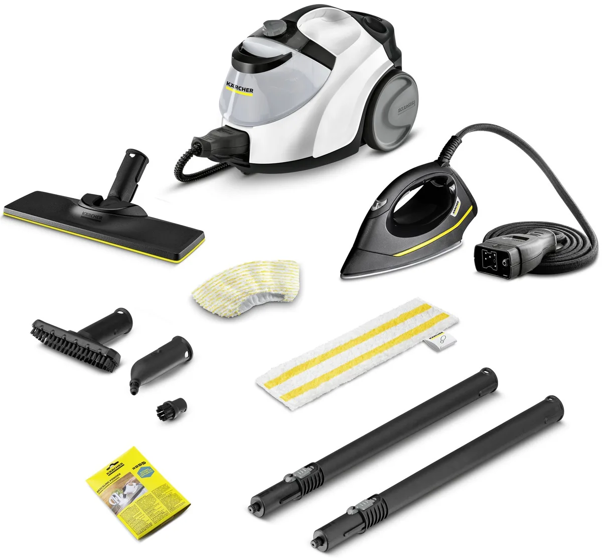 Пароочисник Karcher SC 5 EasyFix Iron, 2250Вт, 1500мл, 4.2Бар, з функцією праски та швабри, білий.