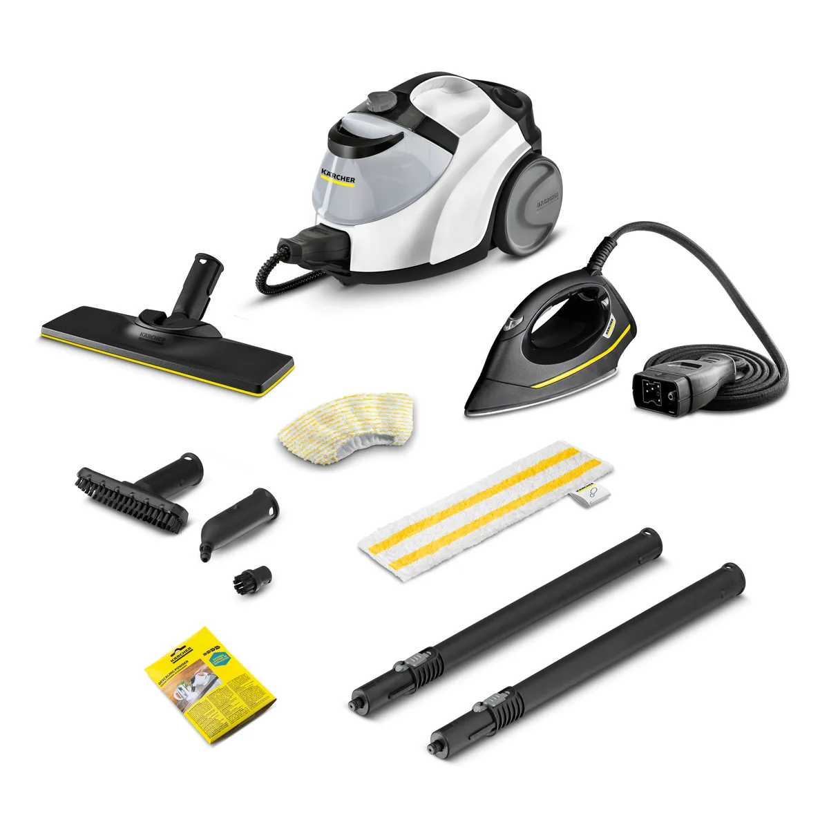 Пароочисник Karcher SC 5 EasyFix Iron, 2250Вт, 1500мл, 4.2Бар, з функцією праски та швабри, білий.