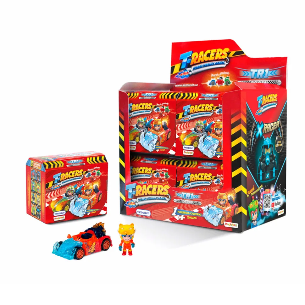 Машинка-конструктор T-Racers пластиковая 5 деталей многоцветная