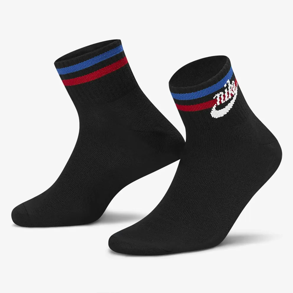 Шкарпетки NIKE поліестер 46-50 чорний 3 пари