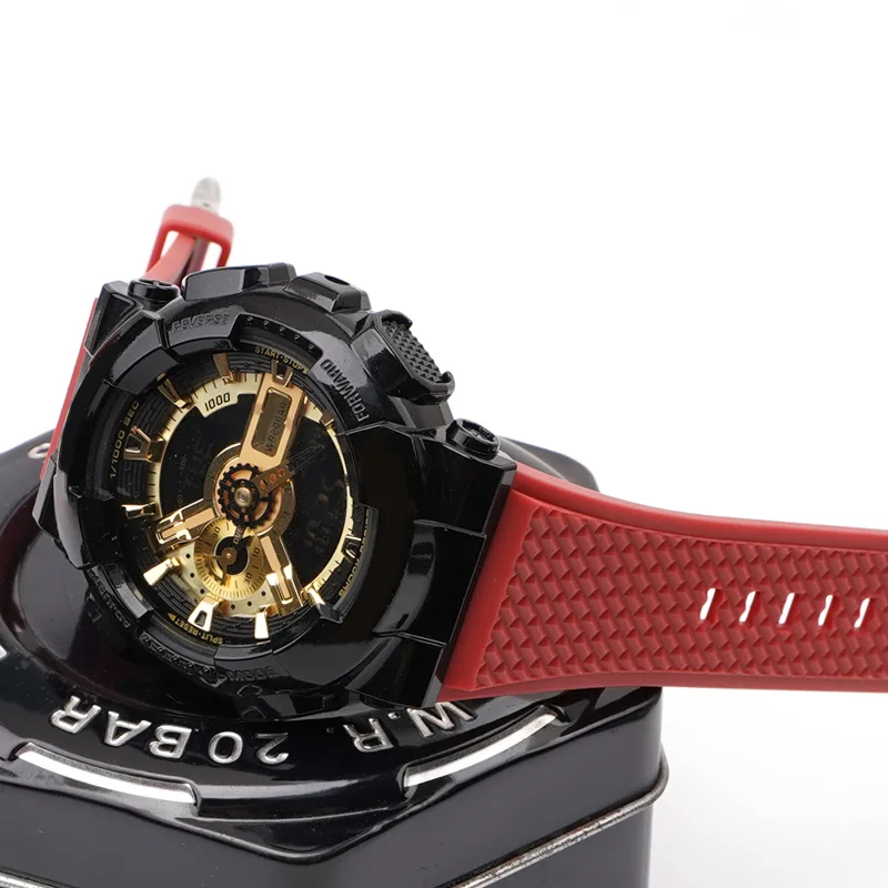 Ремінець Casio полімерний 21,3 см 16 мм червоний