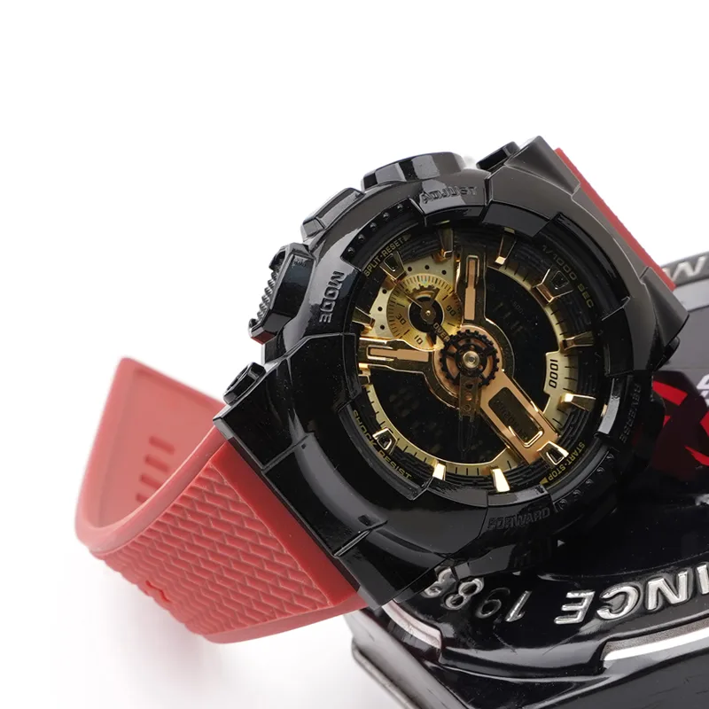 Ремінець Casio полімерний 21,3 см 16 мм червоний