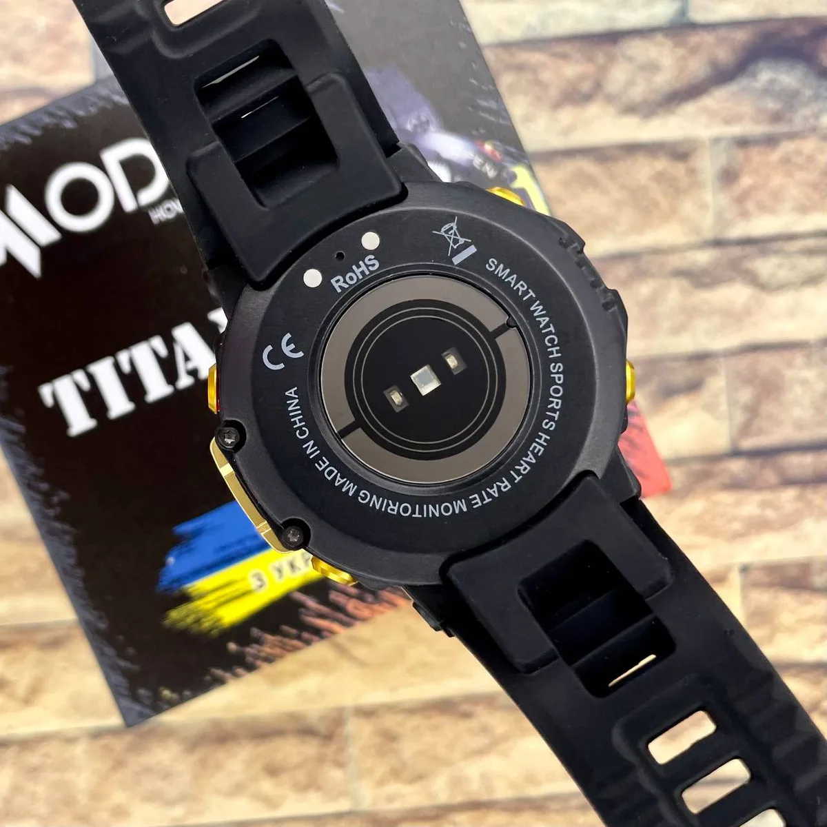 Розумні годинники Modfit полімер сталь 35 мм чорні золоті