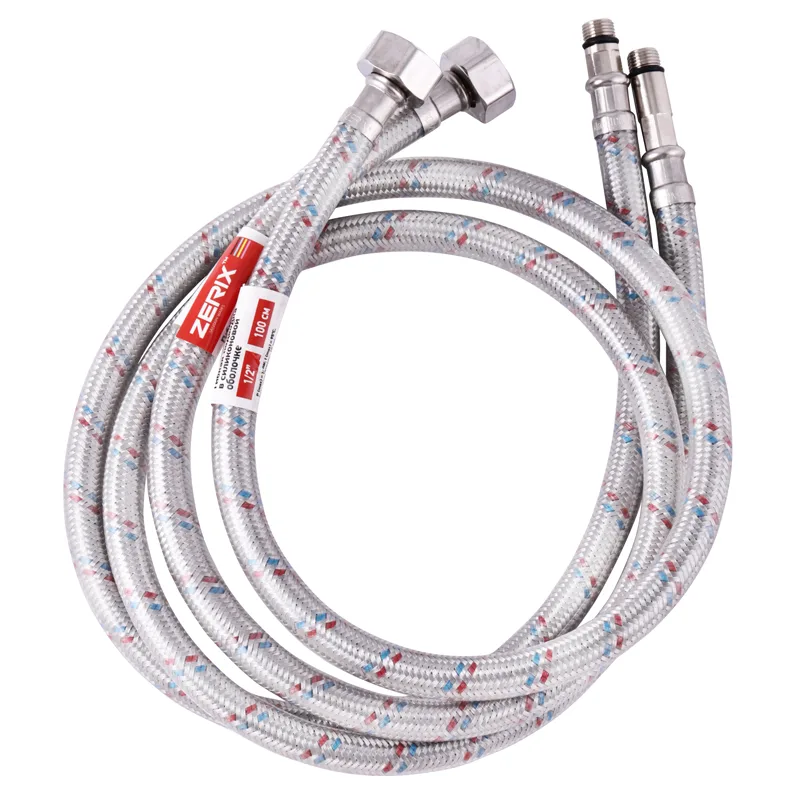Гибкие шланги для смесителя 1/2'' Штуцер M10 100 см 2 шт