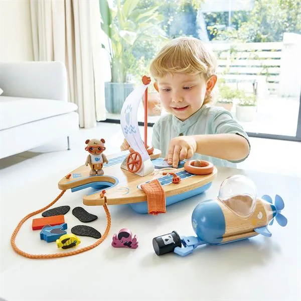 Игровой набор Hape бамбук 30х13х24 см зеленый