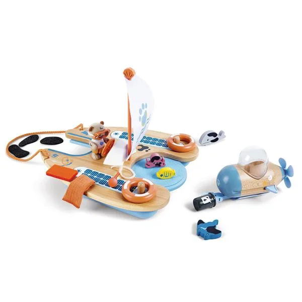 Игровой набор Hape бамбук 30х13х24 см зеленый