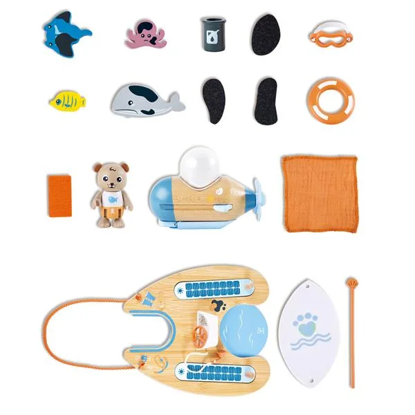 Игровой набор Hape бамбук 30х13х24 см зеленый