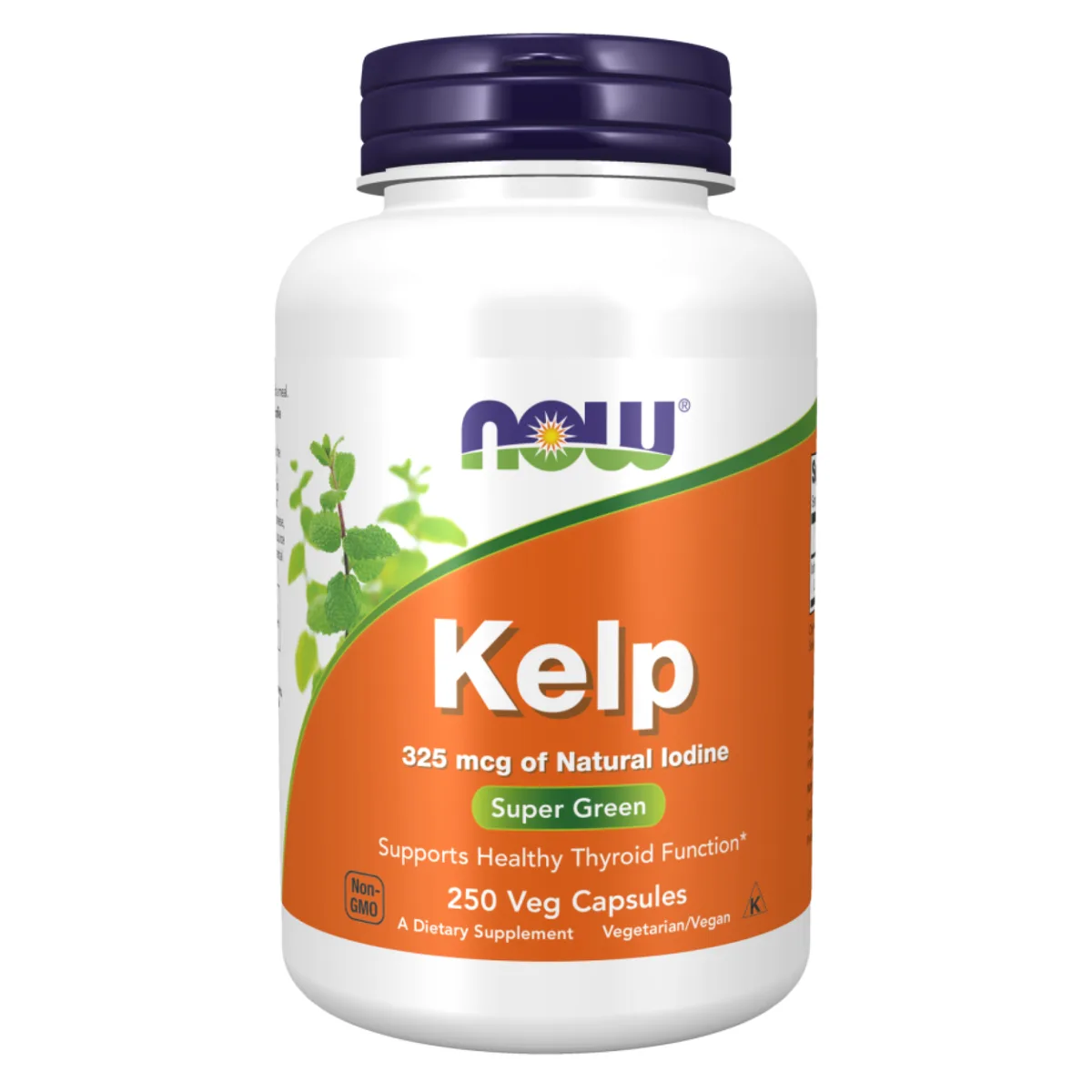 Келп NOW Foods 325 мкг натурального йода 250 капсул вегетарианские