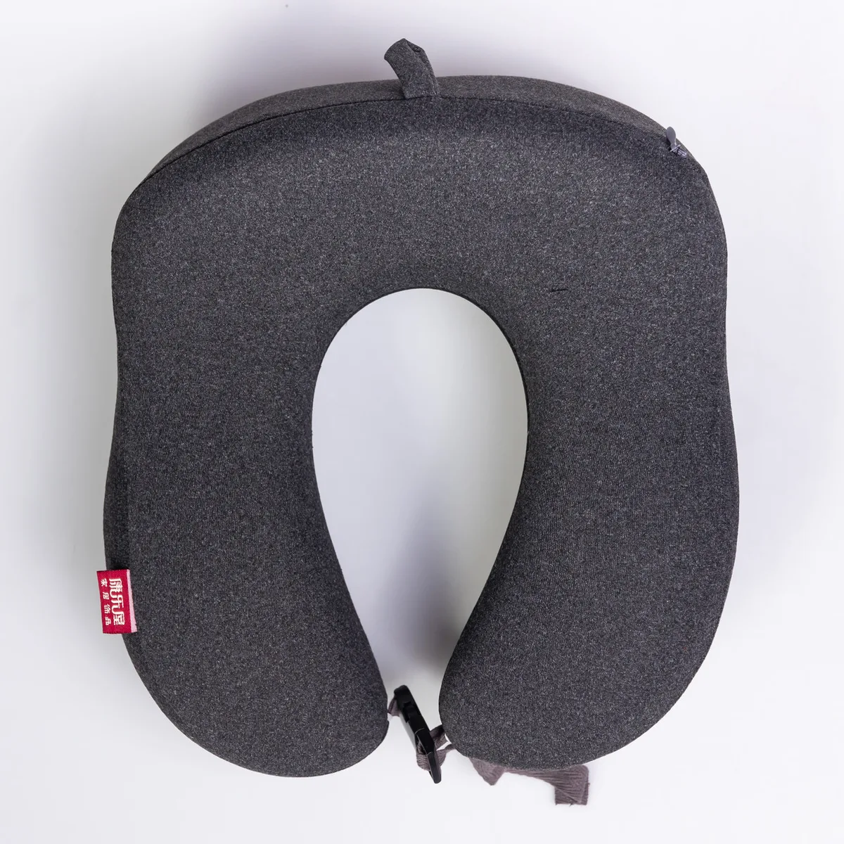 Подушка для шиї Camelback U-подібна Memory Foam 28х28х18 см темно-сіра