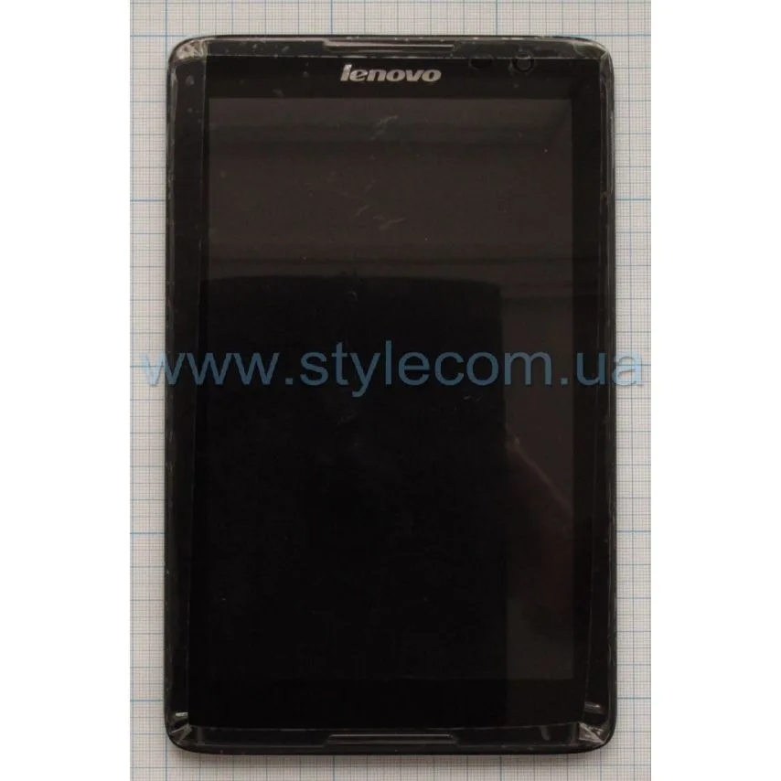 Дисплей Lenovo TFT 8 дюймов черный с сенсорным экраном и рамкой Original Quality