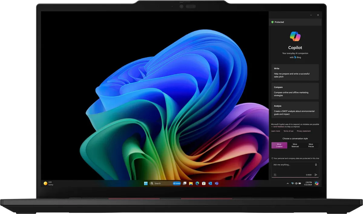 Ноутбук Lenovo 14" IPS чорний AMD R7 360 32GB SSD 1TB для бізнесу