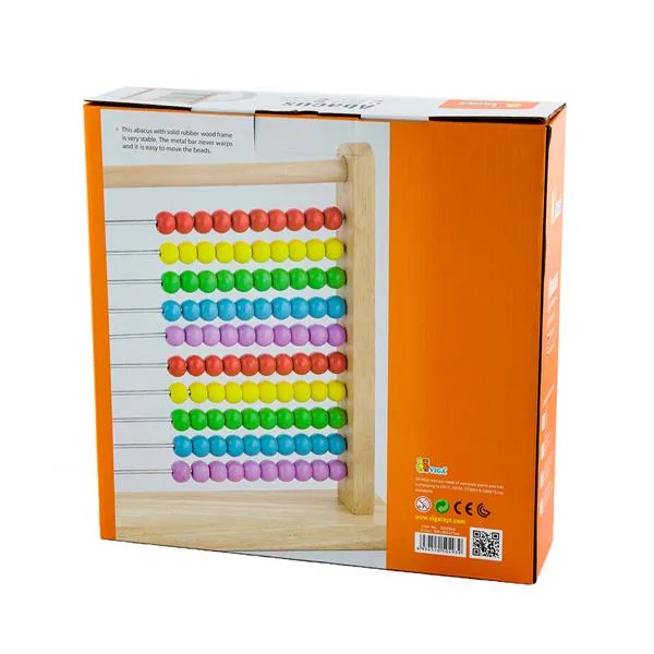 Дерев'яна рахівниця Viga Toys 32х32 см різнокольорова
