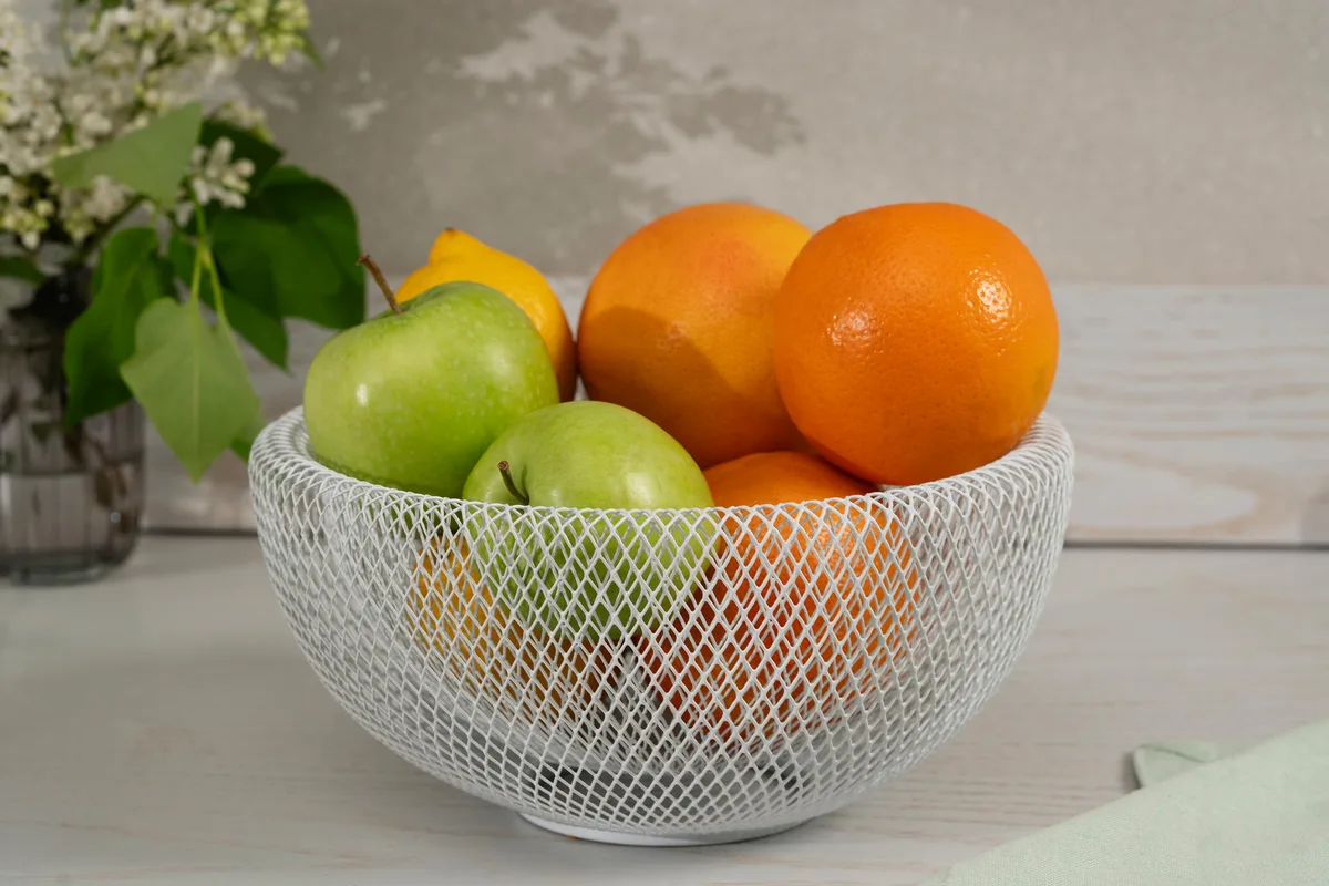 Кошик ARDESTO Midori 25x25x12 см, металевий, білий