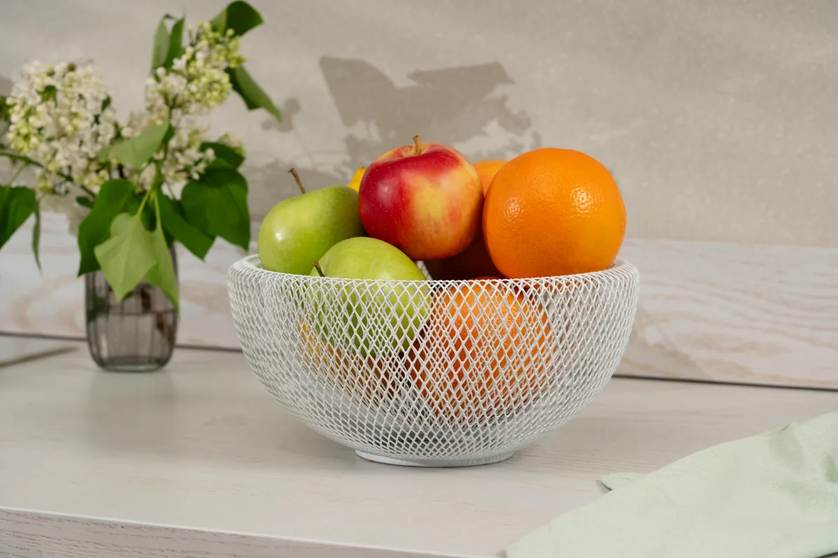 Кошик ARDESTO Midori 25x25x12 см, металевий, білий