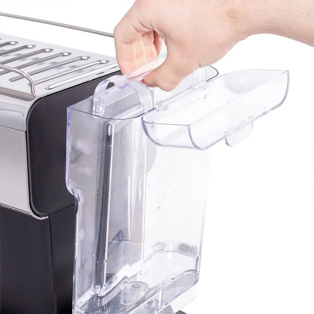 Кавоварка еспрессо Russell Hobbs ріжкова метал 34,2х27х29 см срібляста