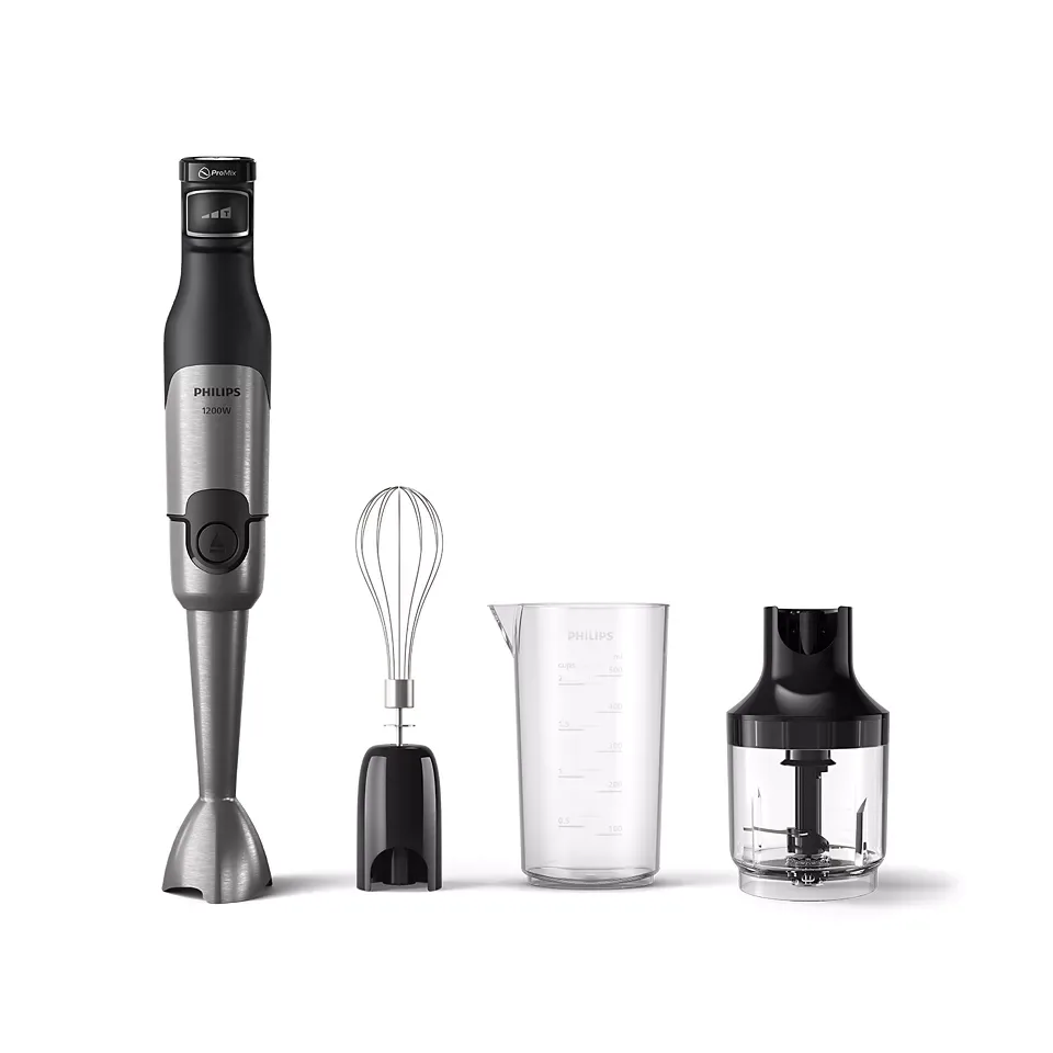 Занурювальний блендер Philips Series 5000, 1200Вт, 3 в 1, чорний.