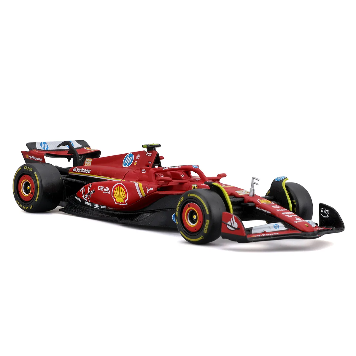 Автомодель Bburago Ferrari Racing пластик метал 1:43 червоний