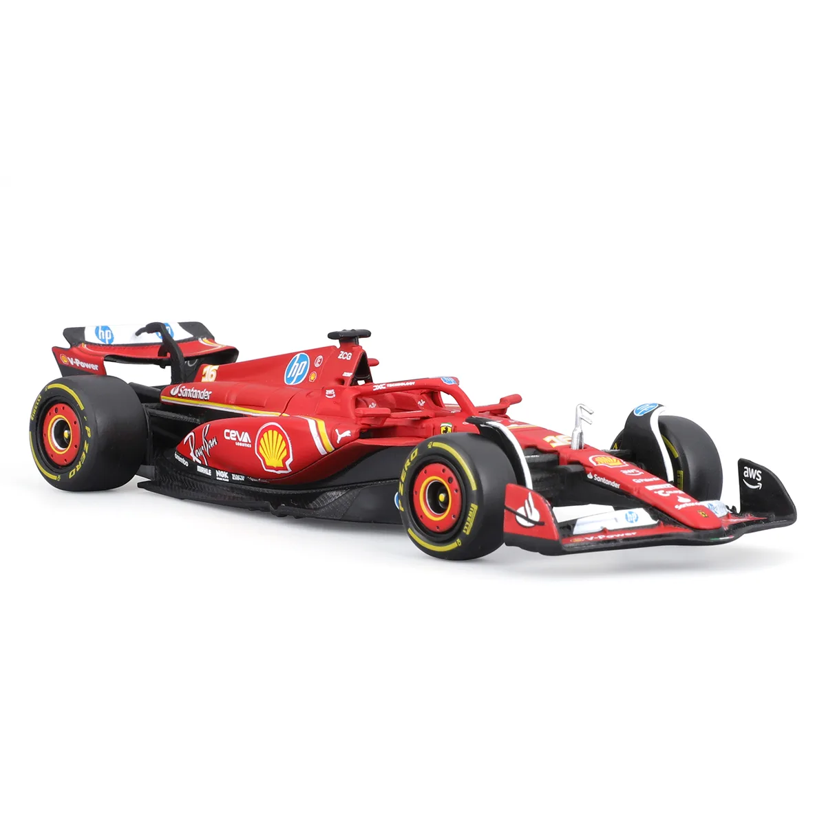 Автомодель Bburago Ferrari Racing пластик метал 1:43 червоний