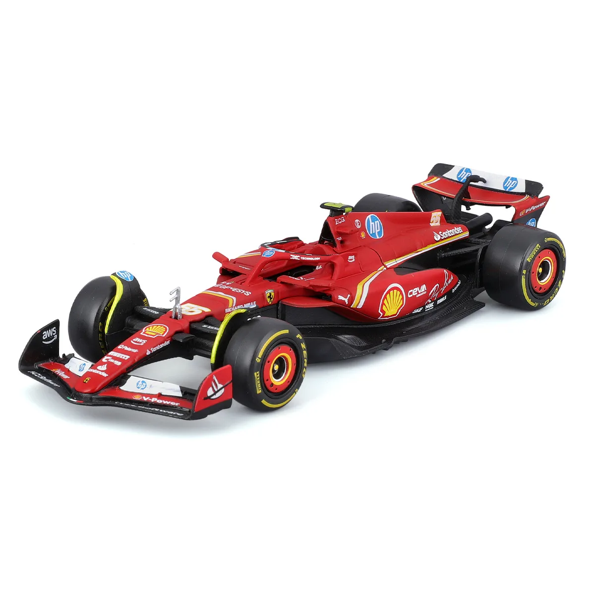 Автомодель Bburago Ferrari Racing пластик метал 1:43 червоний