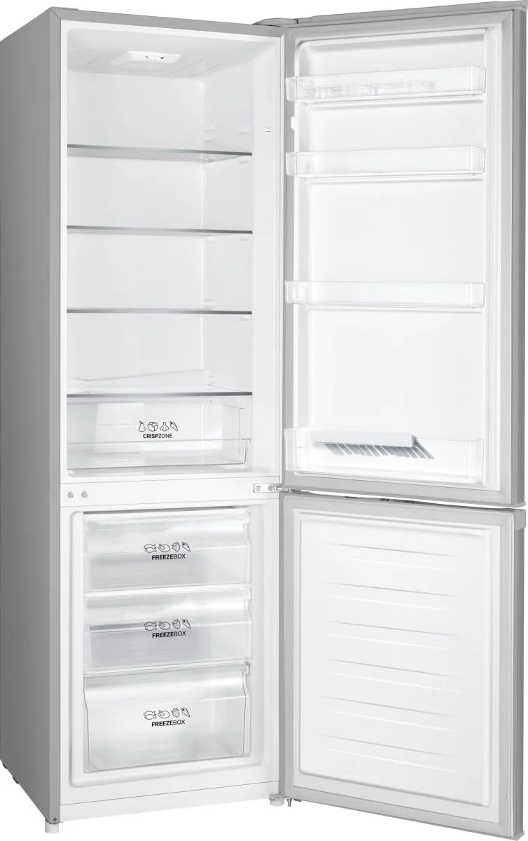 Холодильник Gorenje с нижней морозильной камерой, 180х55х55 см, 2 двери, объем 198(66) л, класс энергоэффективности А+++, механическое управление, зона свежести