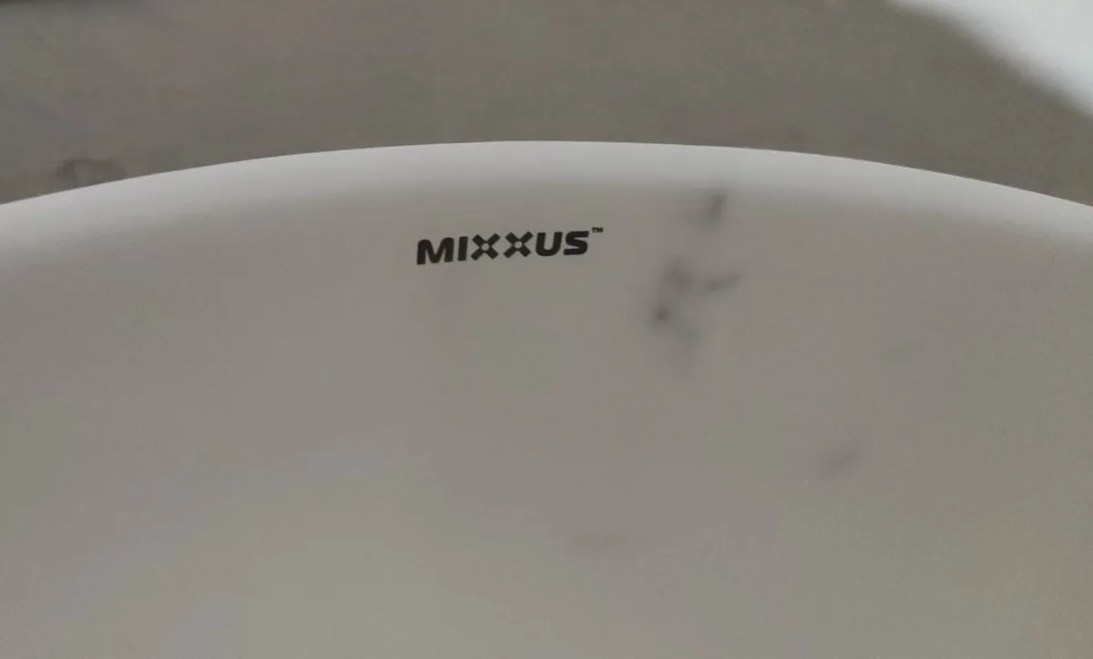 Раковина накладная MIXXUS PREMIUM керамическая 400х330 мм мраморная матовая овальная