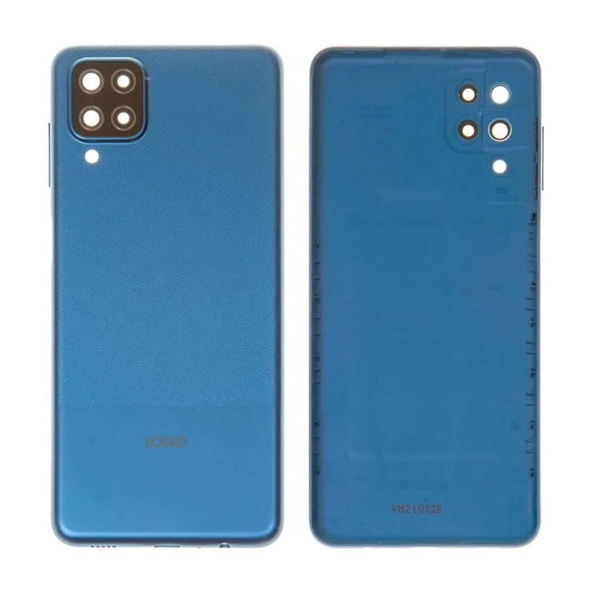 Задня кришка Samsung High Quality 4G зі склом камери синя
