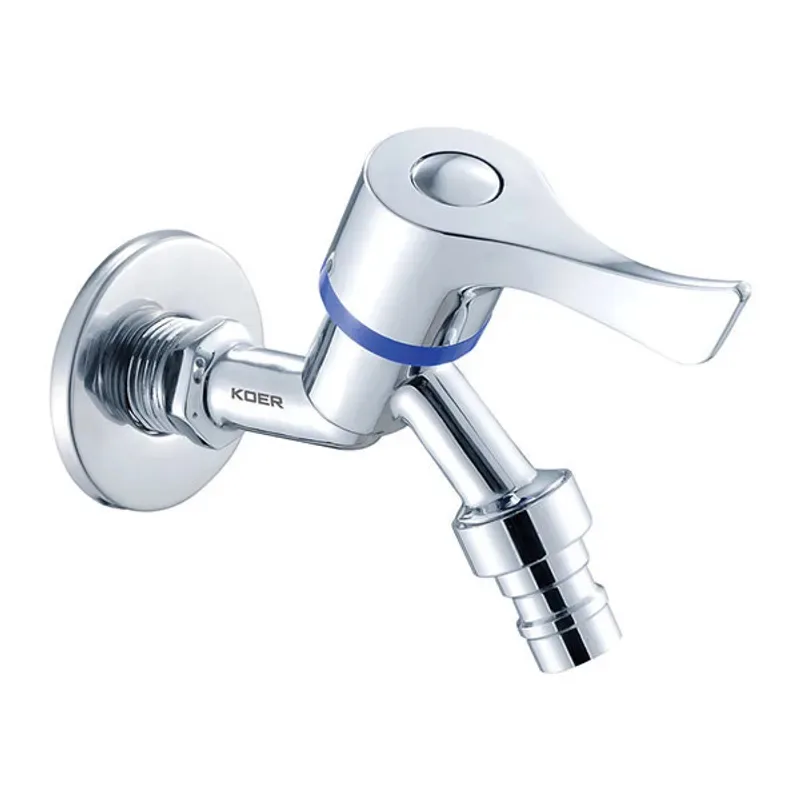 Кран шаровый 1/2" KR.255 для холодной воды латунь хромированный угловой