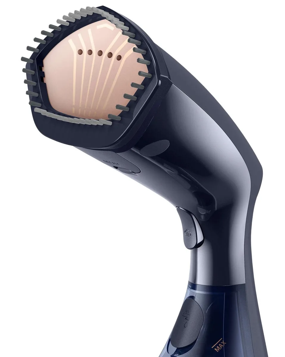 Компактний паровий відпарювач Philips 8000 Series, 1600 Вт, об'єм 230 мл, постійна подача пари - 32 г/хв, керамічна підошва, чорни