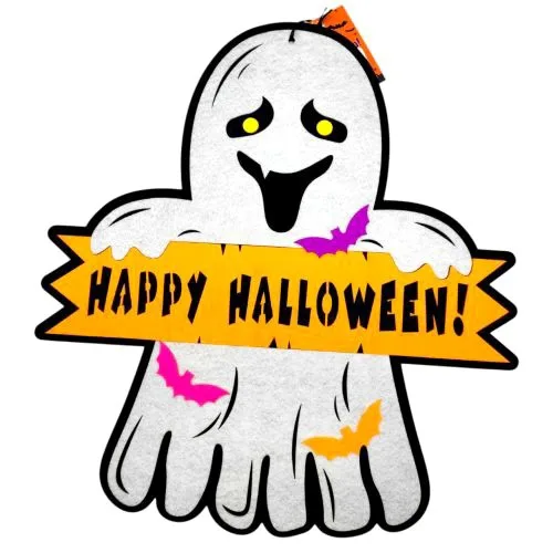 Декор із фетру 3мм Привид Happy Halloween Аплі Краплі для прикраси інтер'єру декорування свята