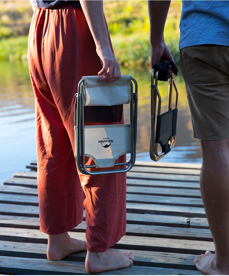 Стілець розкладний Naturehike алюміній 46,5х23,5х22 см хакі