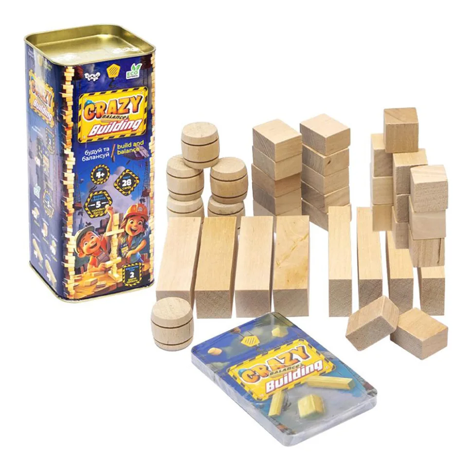 Розвиваюча настільна гра Danko Toys дерево 21х9х9 см кольорова
