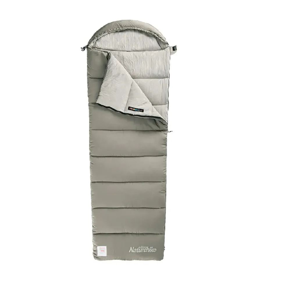 Спальный мешок Naturehike полиэстер 190х80 см зеленый с капюшоном
