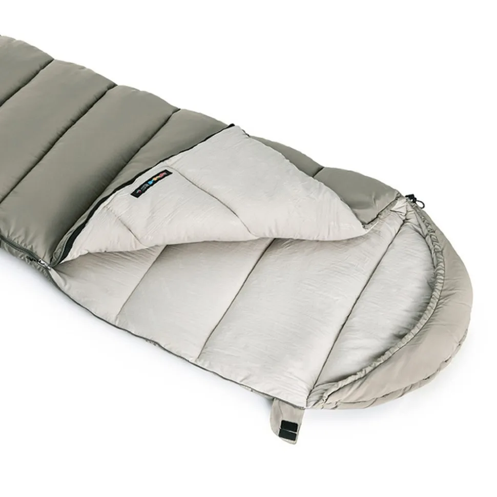 Спальный мешок Naturehike полиэстер 190х80 см зеленый с капюшоном