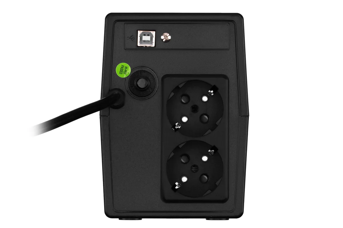 Джерело безперебійного живлення FSP iFP800, 800VA/480W, LCD, USB, 2xSchuko