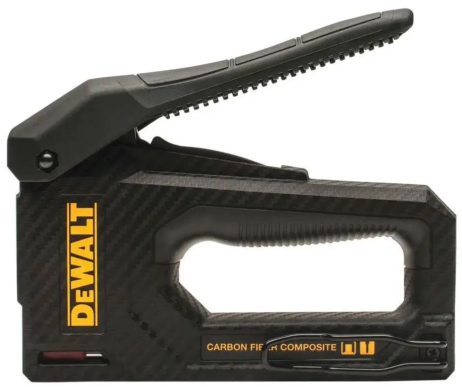 Степлер DeWALT з вуглецевого волокна для скоб G 6-14 мм та цвяхів J 12, 15 мм.