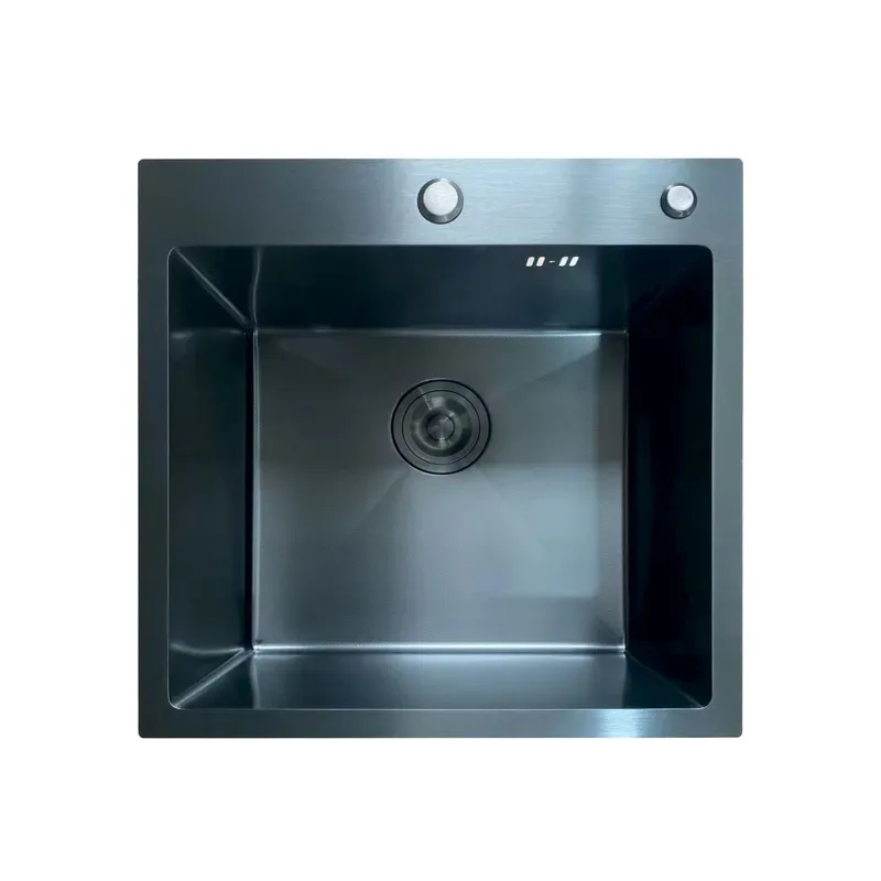 Мийка MIXXUS нержавіюча сталь 500х500 мм чорна матова Micro Decor