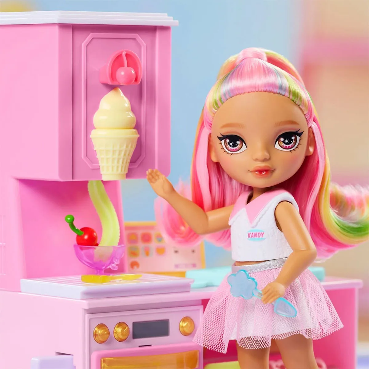 Ігровий набір з лялькою Rainbow High комбіновані матеріали 15 см пастельні кольори