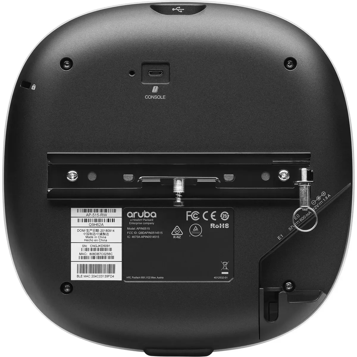 Точка доступу HPE Aruba Wi-Fi 6 240x240x57 мм Білий