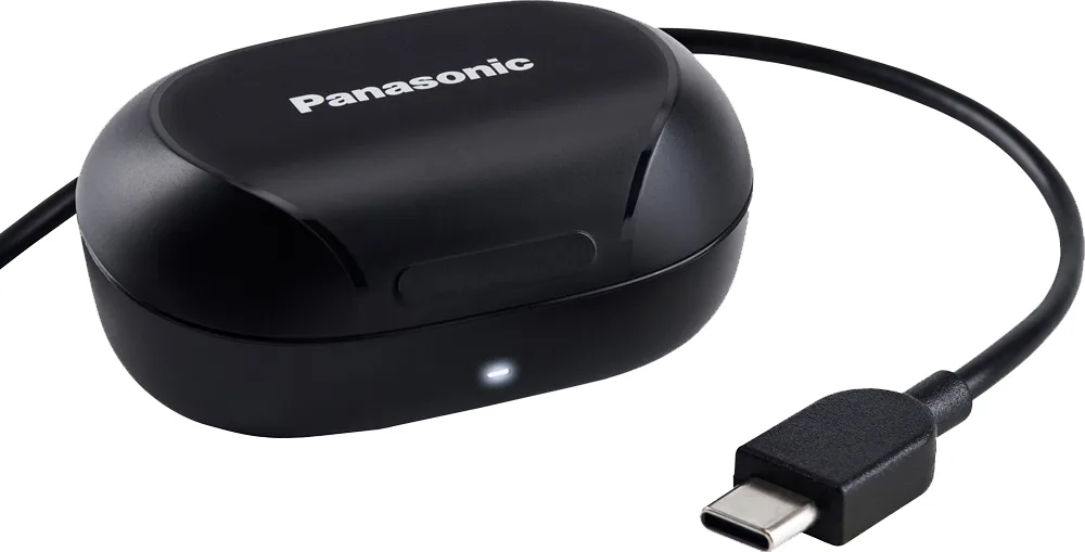 Гарнітура Panasonic бездротова вушна вакуумна силікон чорна 7 мм