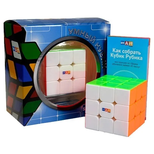 Кубик Рубіка Smart Cube 3х3 без наклейок Пластик Багатоколірний